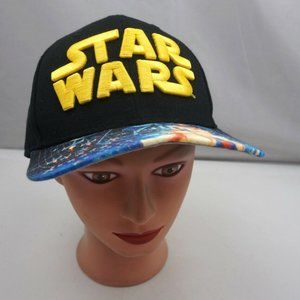 Star Wars Luke Skywalker Hat Black Stitched Snapba
